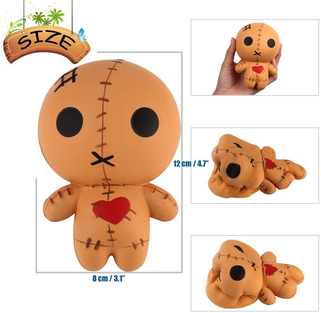 Мягкая игрушка антистресс Сквиши Squishy Кукла Призрак 10 см – фото ...