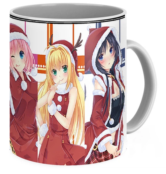 Чашка Аниме Anime новогодняя girl anime А.02.01 - Фото 3 Чашка Аниме Anime новогодняя girl anime А.02.01 - изображение 3
