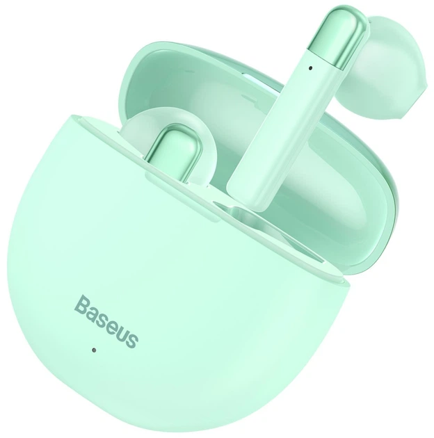 Беспроводные Bluetooth наушники Baseus Encok AirNora TWS W2 Салатовый - Фото 1 Беспроводные Bluetooth наушники Baseus Encok AirNora TWS W2 Салатовый - изображение 1