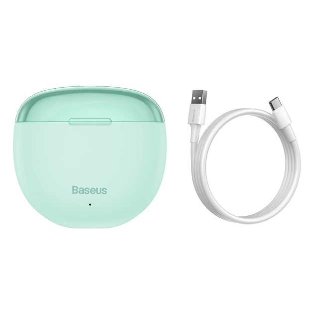 Беспроводные Bluetooth наушники Baseus Encok AirNora TWS W2 Салатовый - Фото 7 Беспроводные Bluetooth наушники Baseus Encok AirNora TWS W2 Салатовый - изображение 7