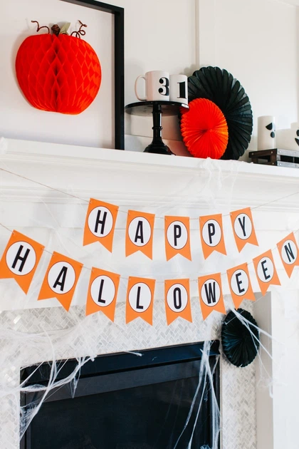 Бумажная гирлянда Happy Moments "Happy Halloween" 14 флажков 2 метра (02603) - изображение 2