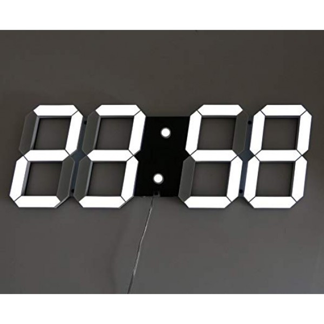 Часы электронные настольные настенные LED VST 6803 от сети 220 Белая ...