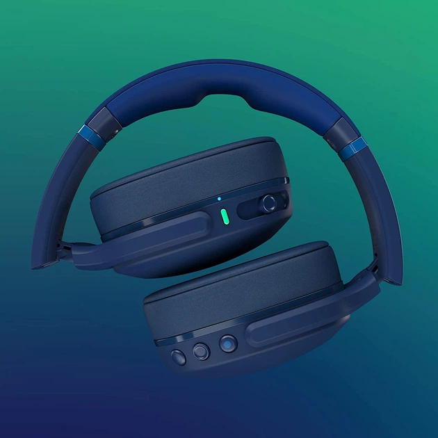 Наушники Skullcandy BT Crusher Evo Dark Blue/Green (S6EVW-P750) - изображение 2