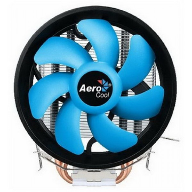 Кулер процессорный Aerocool Verkho 2 Plus, Intel:1156/1155/1151/1150/775, AMD:AM4/AM3+/AM3/AM2+/AM2/FM2/FM1, 125x72x140, 4-pin - изображение 2