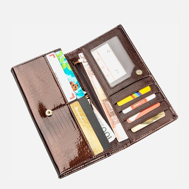 Женский кошелек кожаный ST Leather Accessories 18906 Коричневый - Фото 4 Женский кошелек кожаный ST Leather Accessories 18906 Коричневый - изображение 4