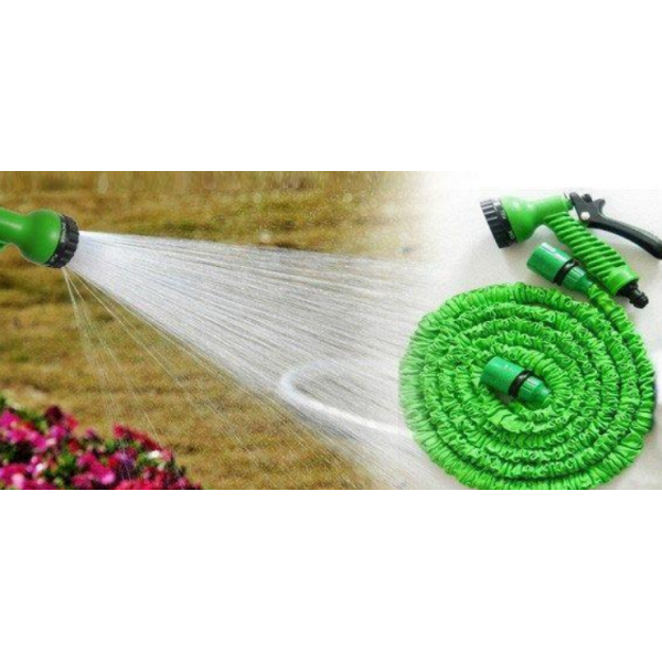 Садовый шланг для полива X HOSE 60 м с распылителем Зелёный AVE948461885 - изображение 3