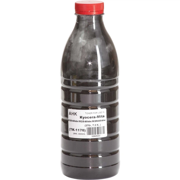 Тонер для Kyocera Mita TK-1170 Black (1T02S50NL0) АНК Black 370г 3202523 - Фото 1 Тонер для Kyocera Mita TK-1170 Black (1T02S50NL0) АНК Black 370г 3202523 - изображение 1