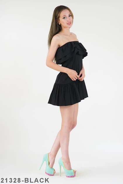 Женское платье Подіум Lisa 21328-BLACK S Черный - изображение 2