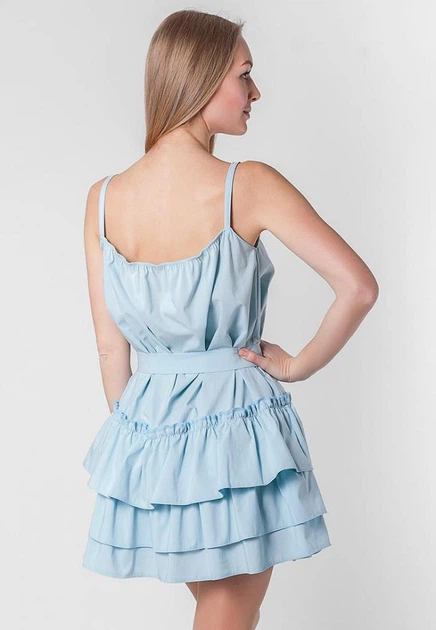 Женское платье Подіум Aliya 25895-LIGHT/BLUE S Голубой - Фото 3 Женское платье Подіум Aliya 25895-LIGHT/BLUE S Голубой - изображение 3