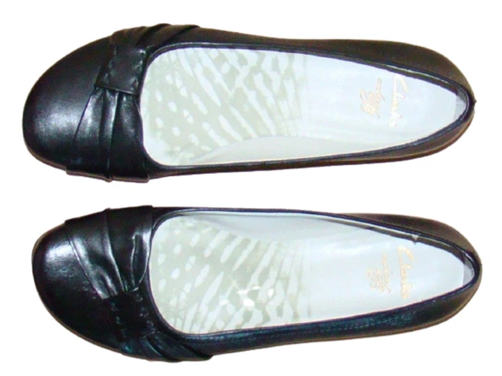 Балетки Clarks 38р черные 20-00540 - Фото 3 Балетки Clarks 38р черные 20-00540 - изображение 3