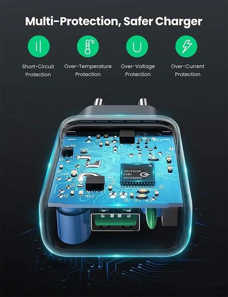 Мережевий зарядний пристрій Ugreen CD122 18 Вт USB QC 3.0 Charger Black (6957303872732) - зображення 2
