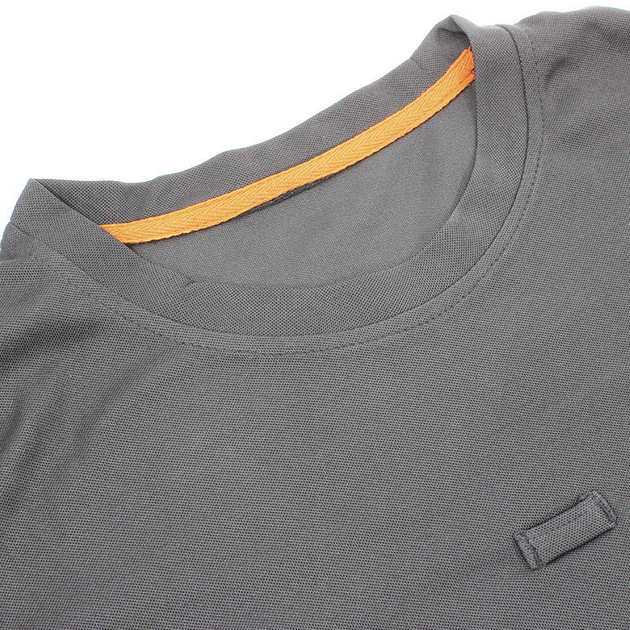 Тактична футболка-поло Lesko A825 Gray розмір M з коротким рукавом для чоловіків (K/OPT2-4852-15844) - зображення 2