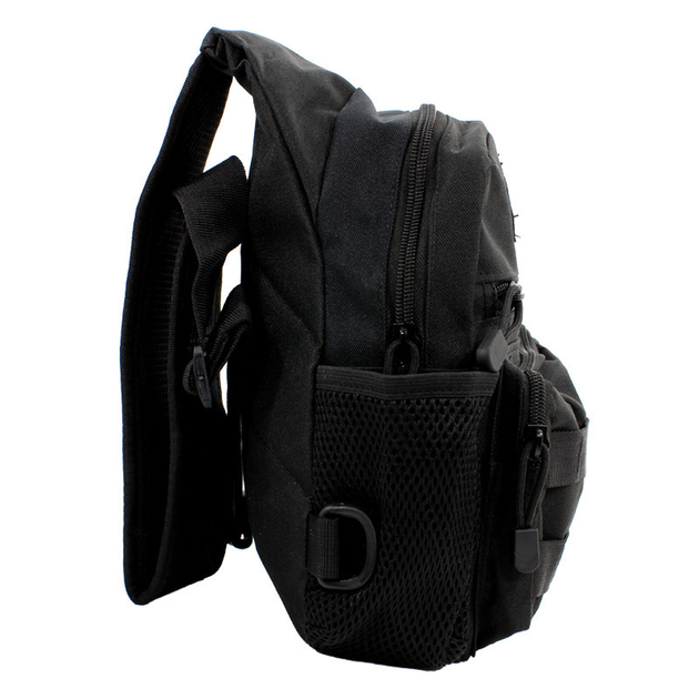 Рюкзак тактический на одно плечо AOKALI Outdoor A14 2L Black (K/OPT2-5368-16908) - изображение 2