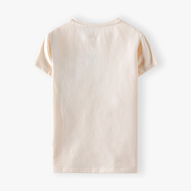 T-shirt młodzieżowy dziewczęcy 5.10.15 4I4110 152 cm Beżowy (5901463221320) - obraz 2