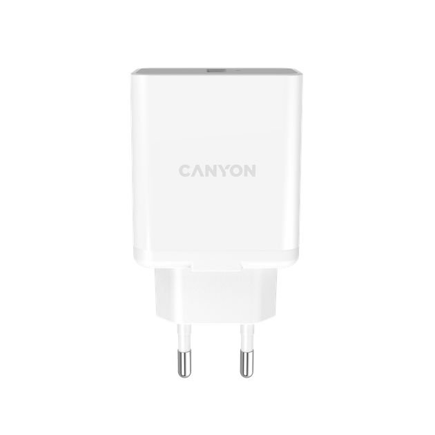 Ładowarka Canyon USB-A QC 3.0 biała (CNE-CHA24W) - obraz 3