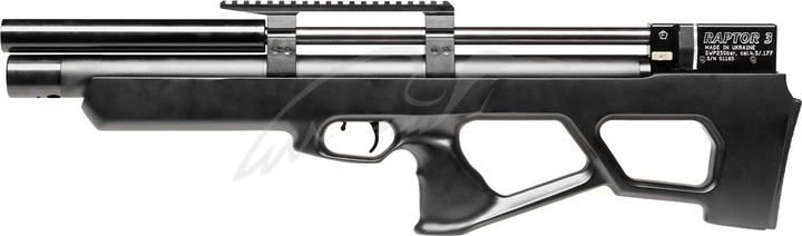Гвинтівка пневматична Raptor 3 Standart HP PCP кал 4,5 мм Чорна - зображення 1
