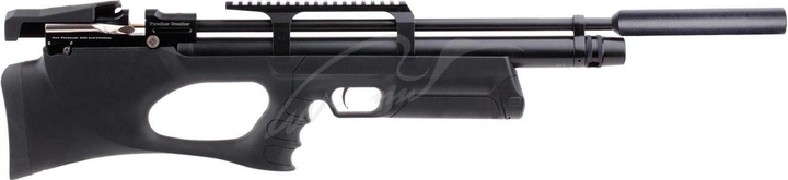 Гвинтівка пневматична Kral Puncher Breaker PCP Synthetic 4,5 мм з глушником і кейсом Чорна - зображення 1