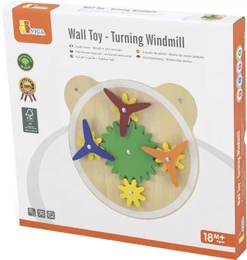 Tablica manipulacyjna Viga Toys Młyny i przekładnie (6971608445538) - obraz 3