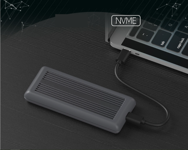 Внешний карман Blueendless PC280Y для M2 NVMe (PCIe) SSD USB 3.1 Type-C - изображение 3