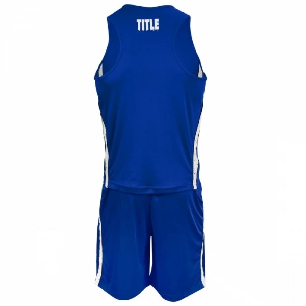 Форма для бокса TITLE Performance Aerovent Amateur Boxing Set Синяя с белым (XL) - Фото 3 Форма для бокса TITLE Performance Aerovent Amateur Boxing Set Синяя с белым (XL) - изображение 3