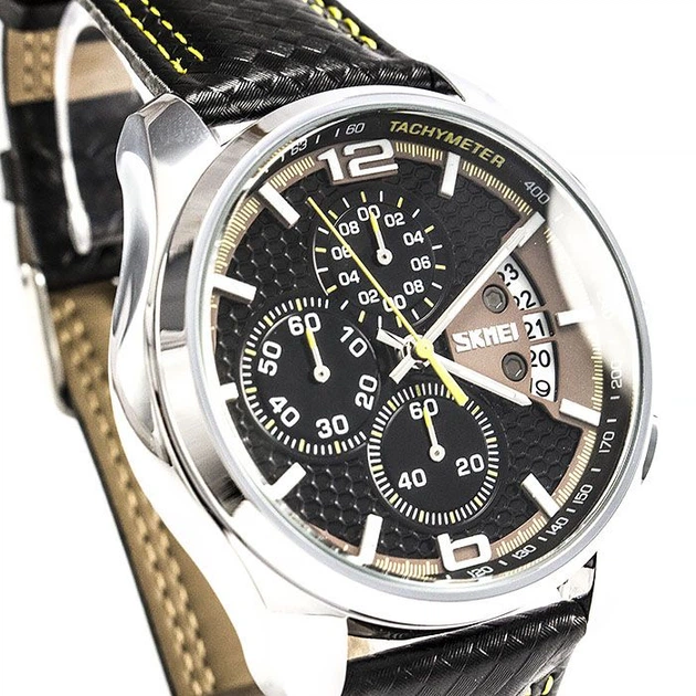 Мужские часы Skmei 9106 Yellow BOX (9106BOXYW) – купить онлайн на