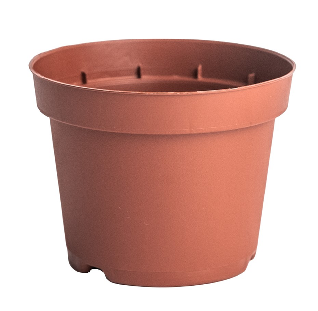 Горшок пластиковый для рассады KLODA - 0.29 Л / Ø 9 см / терракотовый ...