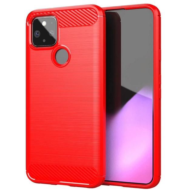 Чохол Lenuo Carbon Fiber для Google Pixel 4a 5G Червоний - Фото 1 Чохол Lenuo Carbon Fiber для Google Pixel 4a 5G Червоний - изображение 1