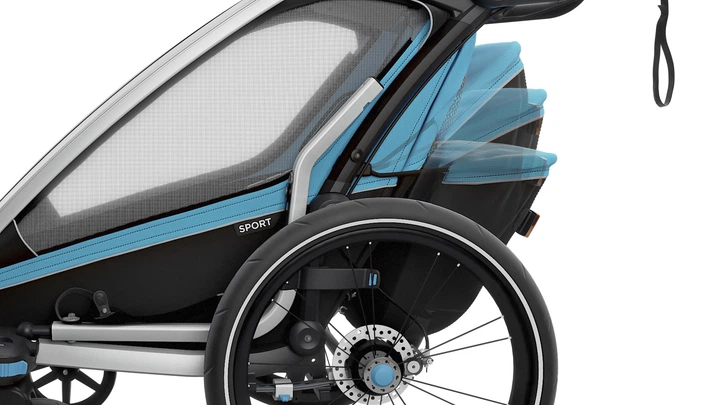 Дитяча коляска Thule Chariot Sport 1 (Blue-Black) (TH 10201013) - зображення 12