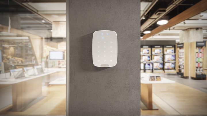 Беспроводная сенсорная клавиатура Ajax KeyPad Plus белая (000023070) - изображение 8