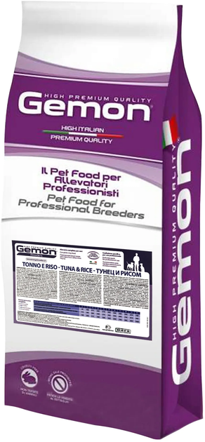 Сухой корм для взрослых собак всех пород Gemon Dog Adult Tuna&Rice со вкусом тунца и риса 20 кг (8009470005609) - Фото 1 Сухой корм для взрослых собак всех пород Gemon Dog Adult Tuna&Rice со вкусом тунца и риса 20 кг (8009470005609) - изображение 1