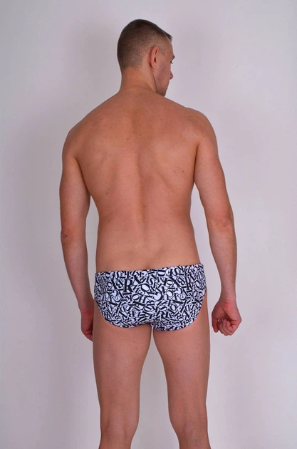 Мужские плавки Uomo Mare 20519 48(M) Черно-Белый - изображение 2
