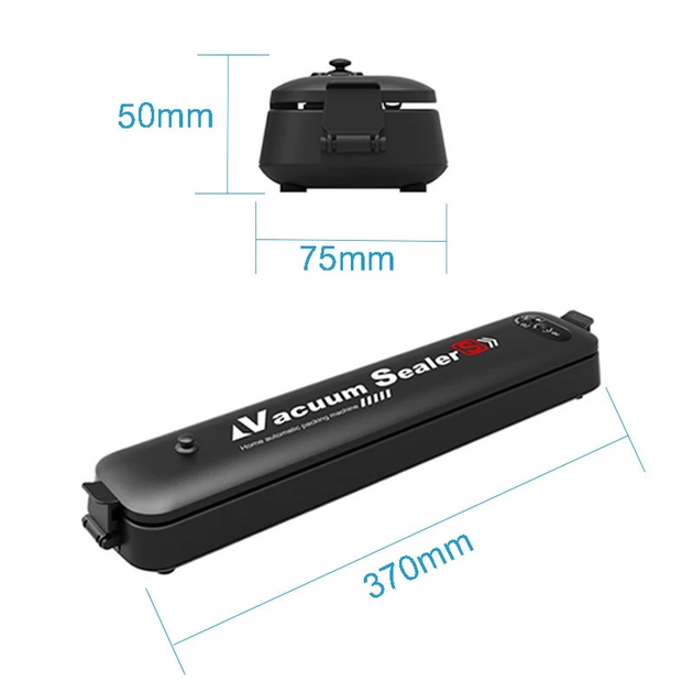 Вакууматор VACUUM SEALER VS LP-11(S) + переходник для контейнеров + гофрированные пакеты 15 шт.(20х25см) - изображение 10
