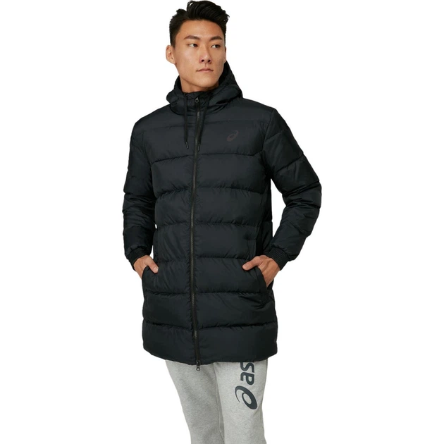 asics down hooded jacket