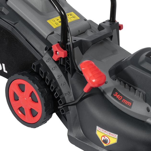 Газонокосилка электрическая Intertool DT-2264 1400 Вт - изображение 6