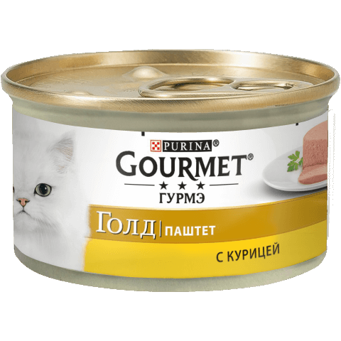 Консервований корм Purina Gourmet Паштет з куркою 85 гр - Фото 1 Консервований корм Purina Gourmet Паштет з куркою 85 гр - зображення 1
