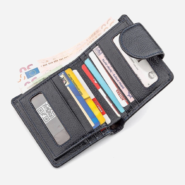 Кошелек ST Leather Accessories 18371 Синий - Фото 4 Кошелек ST Leather Accessories 18371 Синий - изображение 4