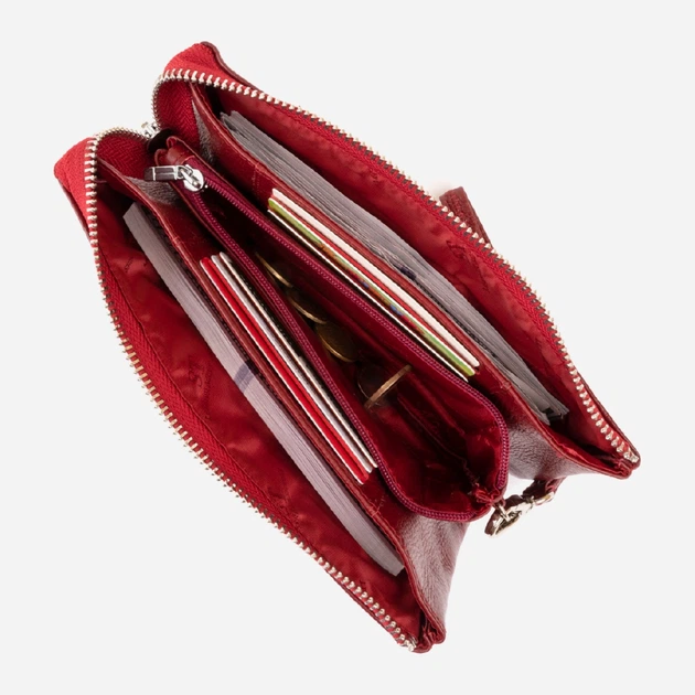 Кошелек-клатч женский кожаный ST Leather Accessories 19249 Бордовый - Фото 3 Кошелек-клатч женский кожаный ST Leather Accessories 19249 Бордовый - изображение 3