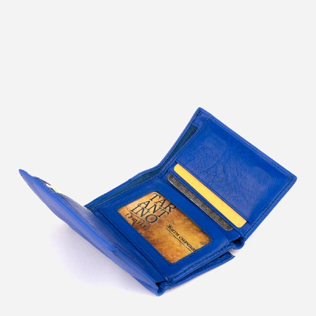 Гаманець шкіряний ST Leather Accessories 19338 Синій - зображення 3