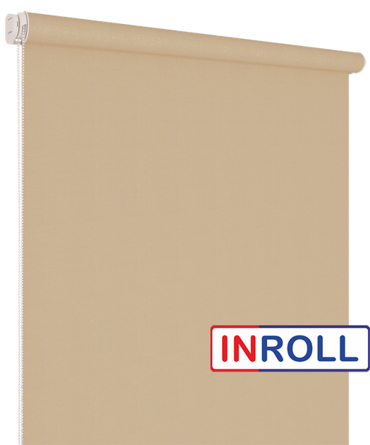 Ролета тканевая INROLL Есо-Mini 90х185 см Camila Маккофе A605 - изображение 3