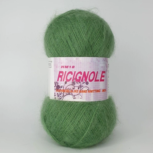 Пряжа Ricignole Fancy Yarn HM18 43 светло-зеленый - Фото 1 Пряжа Ricignole Fancy Yarn HM18 43 светло-зеленый - изображение 1