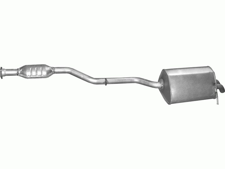 Глушник Мерседес С180/C200/С230 (Mercedes C180/C200/C230)/ 1.8/2.0 00-07/ Mercedes CLK W209 1.8 2002 - 2009 1.8/2.0 00-07 (13.210) Polmostrow алюминизированный - зображення 1