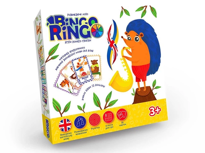 Настільна гра «Bingo Ringo» укр/англ DANKO TOYS (GBR-01-01EU) - Фото 1 Настільна гра «Bingo Ringo» укр/англ DANKO TOYS (GBR-01-01EU) - изображение 1