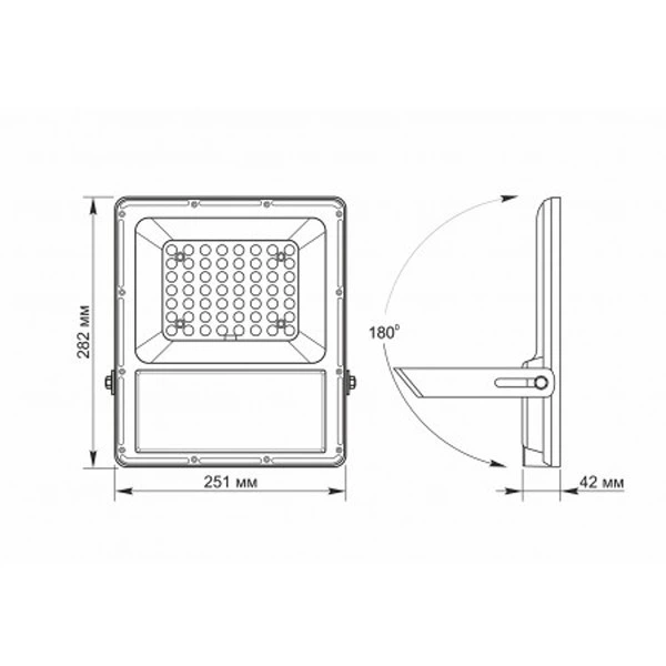 LED прожектор автономный VIDEX 30W 5000K 3.2 V - изображение 5