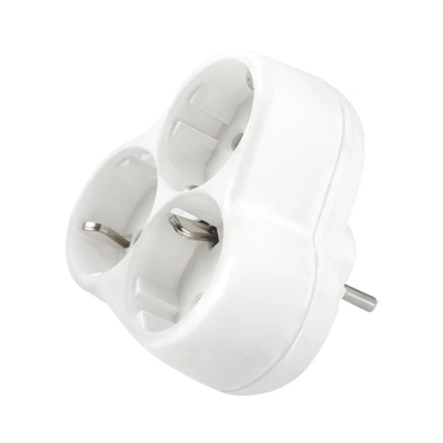 Розетка-тройник YONCA с заземлением VIKO – низкие цены, кредит, оплата ...