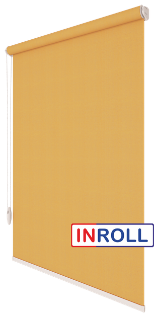 Ролета тканевая INROLL Есо-Mini 90х185 см Camila Горчичный A631 - Фото 2 Ролета тканевая INROLL Есо-Mini 90х185 см Camila Горчичный A631 - изображение 2