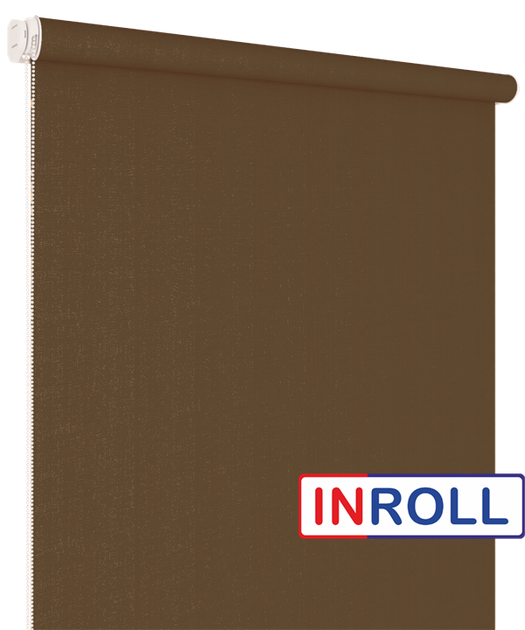 Ролета тканевая INROLL Есо-Mini 25х185 см BO Berlin Коричневый 216 - изображение 3
