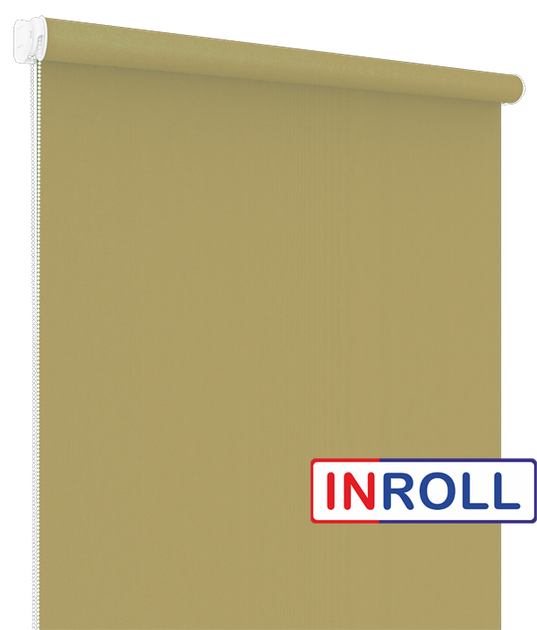 Ролета тканевая INROLL Есо-Mini 55х185 см Camila Оливковый A632 - изображение 3