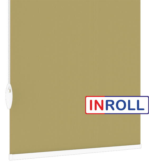 Ролета тканевая INROLL Есо-Mini 55х185 см Camila Оливковый A632 - изображение 4