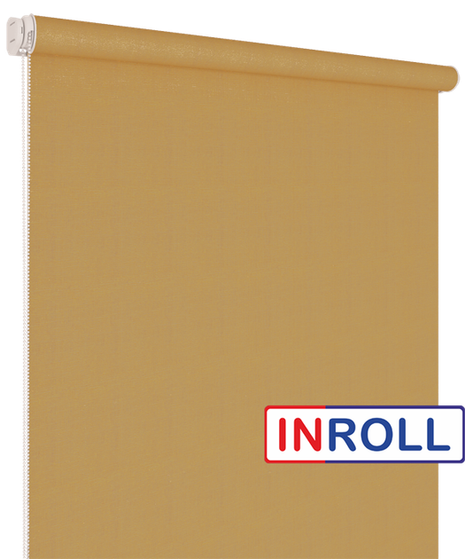 Ролета тканевая INROLL Есо-Mini 107,5х185 см Camila Светло-коричневый A633 - изображение 3