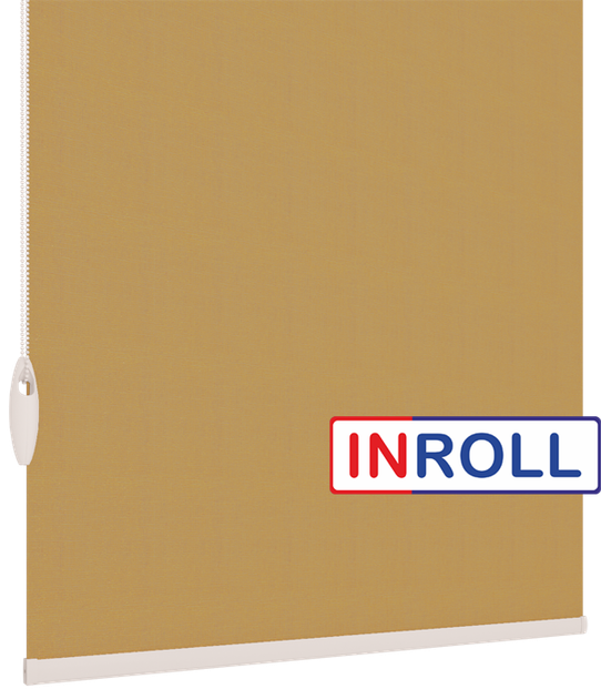 Ролета тканевая INROLL Есо-Mini 107,5х185 см Camila Светло-коричневый A633 - изображение 4